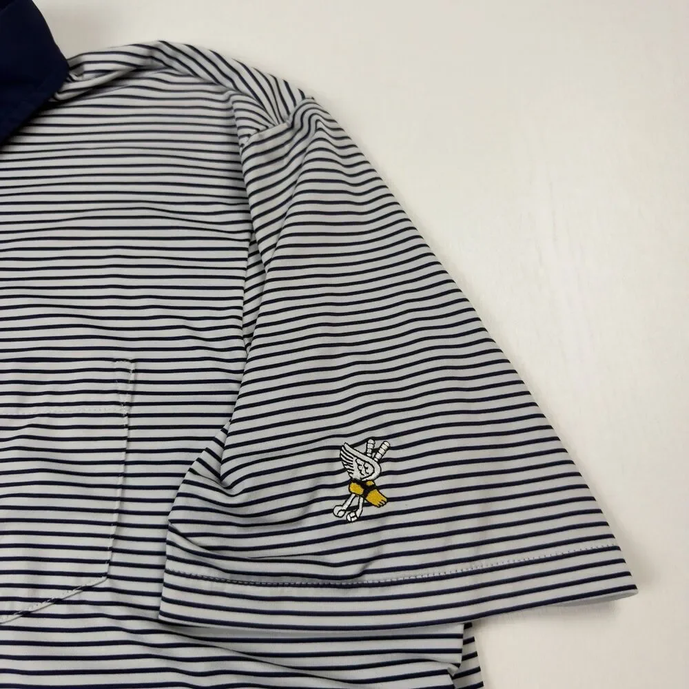 Ralph Lauren RLX Winged Foot Golf Club Polo Mens L Stripe Wicking Performance